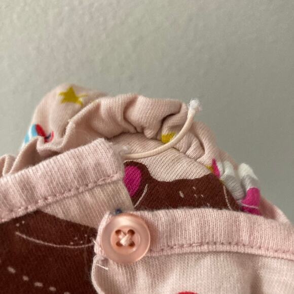 Mini Boden Ruffled Christmas Toy Cotton Knit Top - Pink - 6-7 - Picture 7 of 7